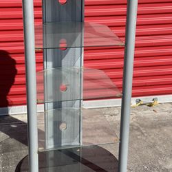 Entertainment Electronics storage Glass Shelves Table