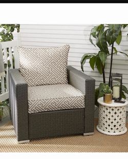 Sorra Home Outdura Outdoor/Indoor Bench Cushion, 27in x 30in x 5in, Tan 114