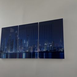 Cuadros decorativos grandes de ciudad – Set de 3 piezas