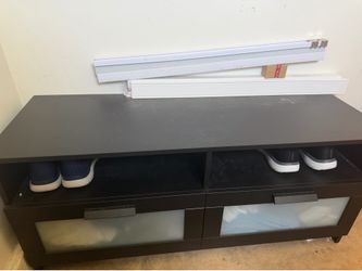 Brown tv stand
