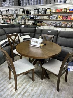 Lathan 5-Piece Round Dining Set