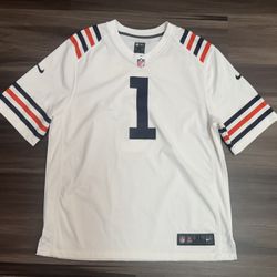 Nike On Field Chicago Bears Justin Fields #1 Alternate Away Jersey Men’s XL
