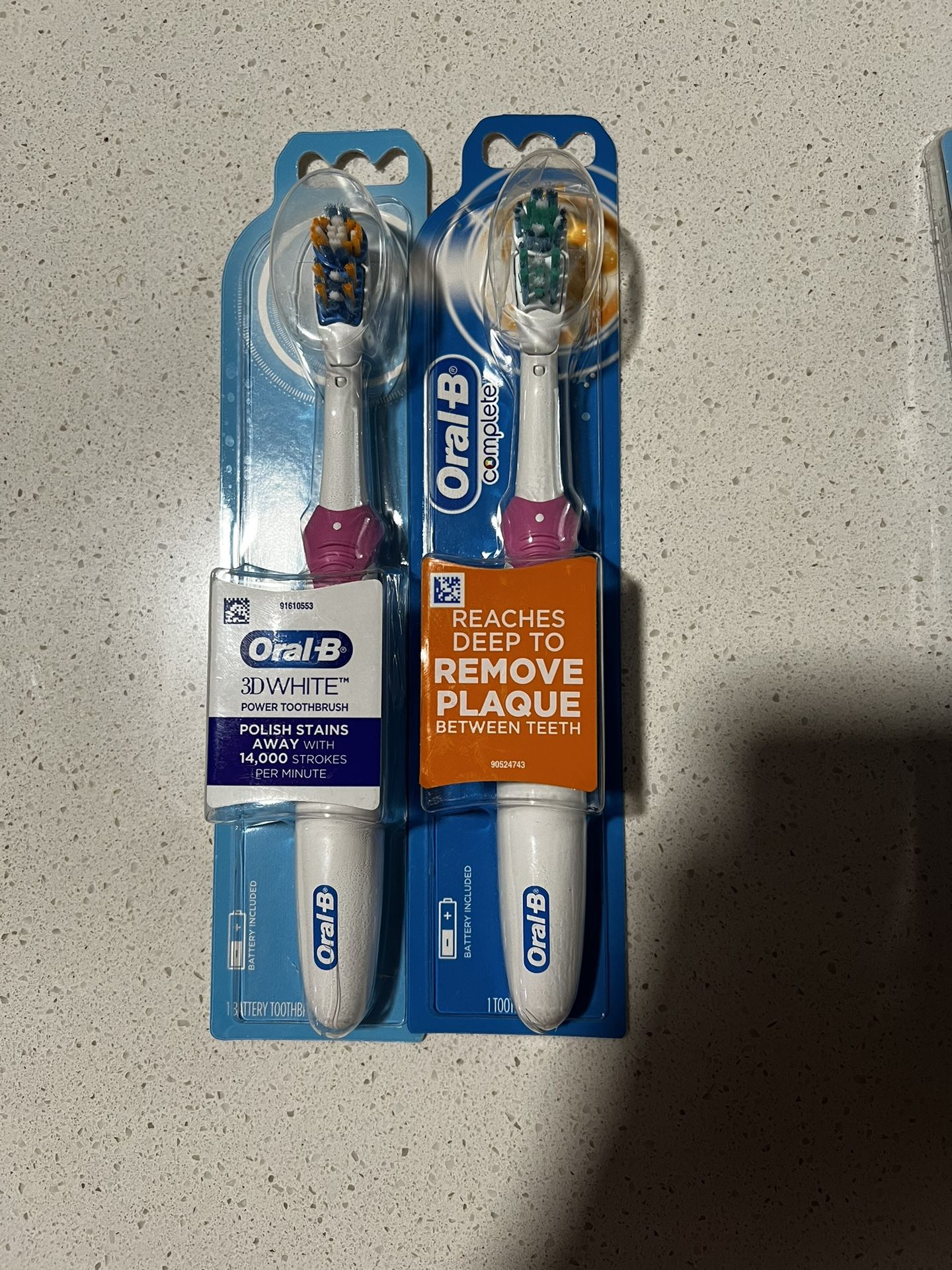 2 Oral B toothbrushes and 1 Equate Total care kit