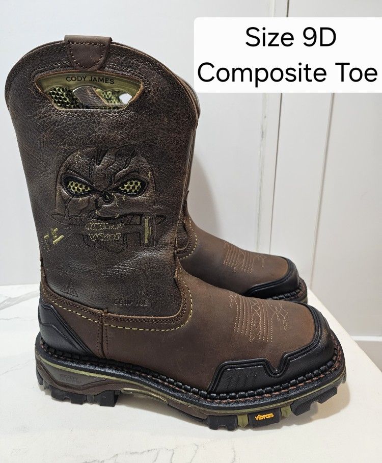 Cody James Composite Toe Work Boots Size 9