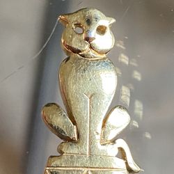 Crown Trifari Cat Brooch