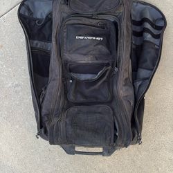 Power net rolling baseball bag