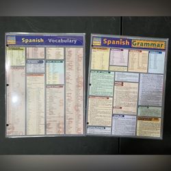Spanish Vocabulary and Grammar Study Guides