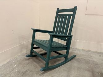 HDPE Forrest Green Outdoor Patio Rocking Chair