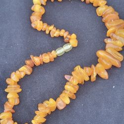 amber nuggets necklace