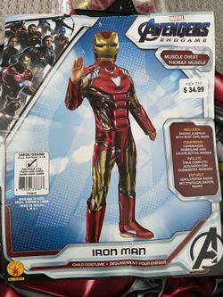 Iron Man Costume - size 8-10 yrs