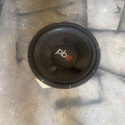 I Have A 12” Subwoofer Power Bass In Good Working Condition No Box
