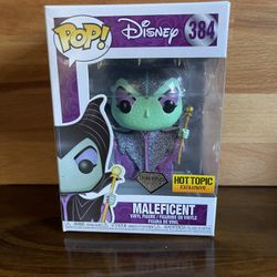 FUNKO POP - MALEFICENT 384 (HOT TOPIC EXCLUSIVE / DIAMOND COLLECTION) DISNEY