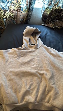 essentials hoodie oatmeal color