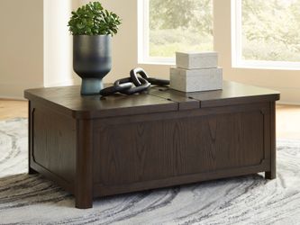 Breckington Dark Brown Cocktail Table with Storage