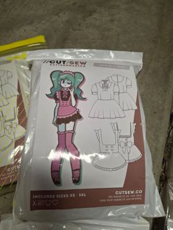 Frilly Maid Dress Patterns Cut/Sew