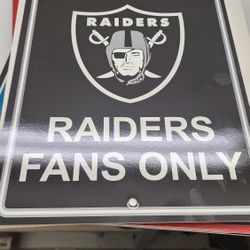 Raiders Reserved Parking Signs 