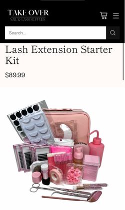 Lash Extension Starter Kit with additional lash stuff