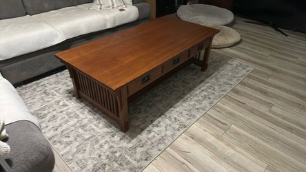 Mission coffee table