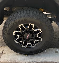 GMC Wheels & Goodyear Wrangler Tires – 18” – Set of 4