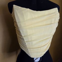 Yellow Corset Top