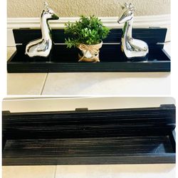 Floating Wood Shelves 