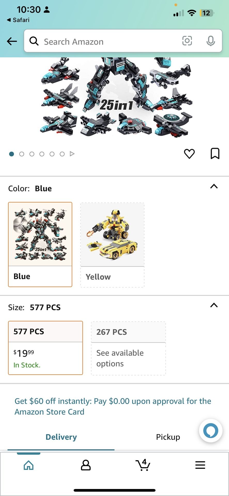 VATOS STEM Robot Building Toys, 577 PCS Construction Toys 25-in-1 STEM Toys for 6 Year Old Boys Creative Building Bricks Engineering Vehicles Blocks K