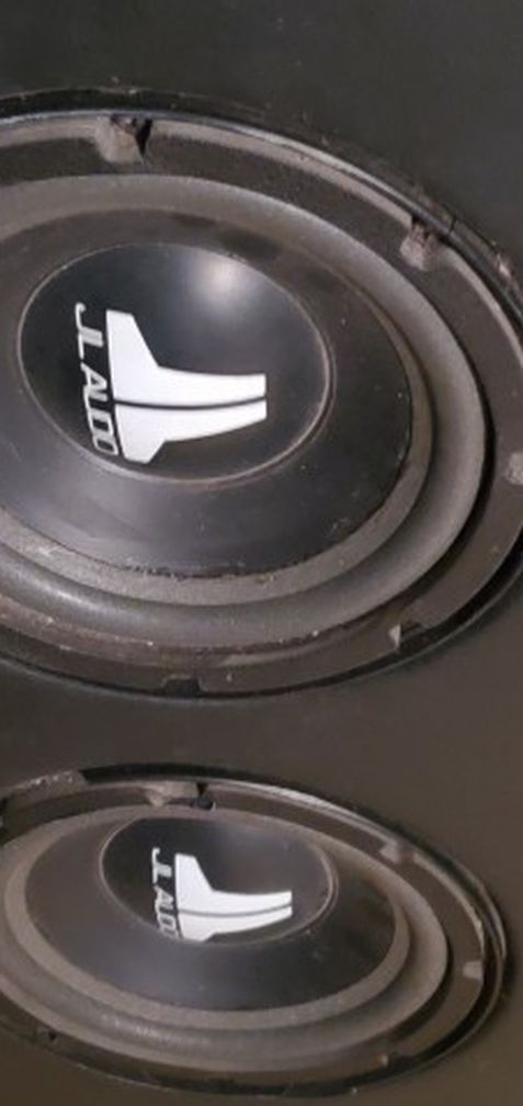 3 JL Audio 10 inch Subs in JL Audio Pro Wedge Box