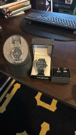 Citizen watch - Unlisted Watch - Banana Republic Cuff links 