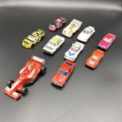 Lot Of 10 Hot Wheels Matchbox Corgi Diecast Cars Mixed Lot Racing & Vintage Cars