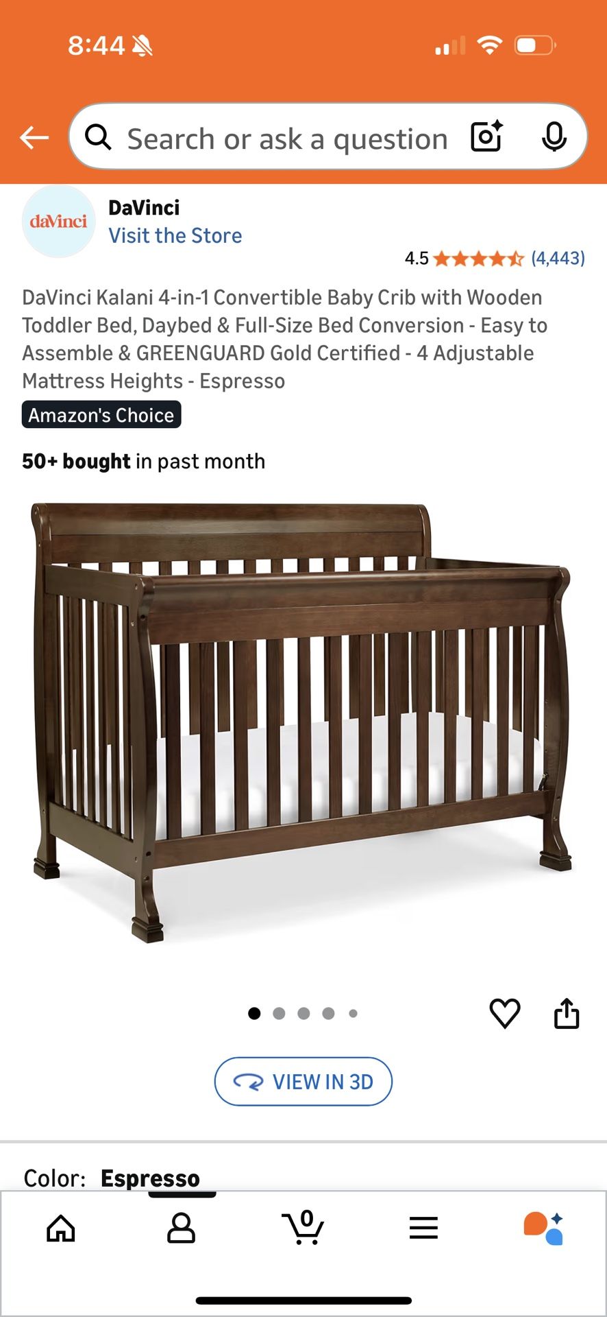 Davinci Brand Convertible Crib/toddler Bed