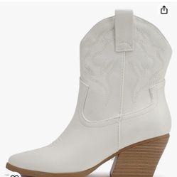 Soda “BLAZING” ~ Women Western Stitched Pointe Toe Low Heel High Top Ankle Shaft Boot Bootie