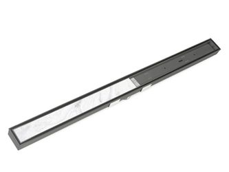 NEW! INFINITY DRAIN 48" Site Sizeable Stainless Steel Linear Drain Kit with Tile Insert in Gunmetal Model # S-LTIFAS6548
