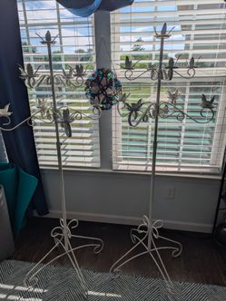 Vintage metal candlabras