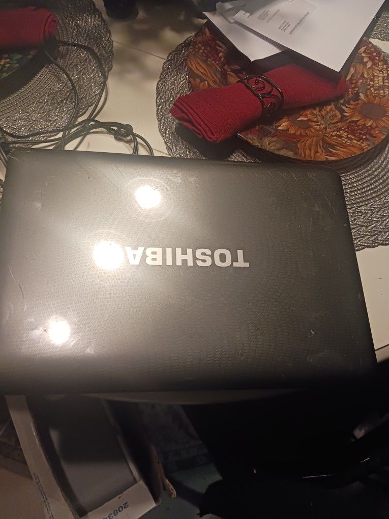 Toshiba Laptop W Charger Runs Great But I 4got My Pass Code U Take It Have It Factory Reset 30 Bucks I Have New 1 Now Or I'd Do It 1st 45 Takes It Fin