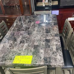 Brand New Dining Table W/ 6 Chairs On Sale Scratch And Dent $449 Or $49 Initial Payment 