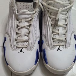 Nike Air Jordan 14 Retro 2020 Hyper Royal 487471-104 Blue White Mens Size 10