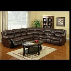 Florence Brown  Reclining Sectional Sofa

