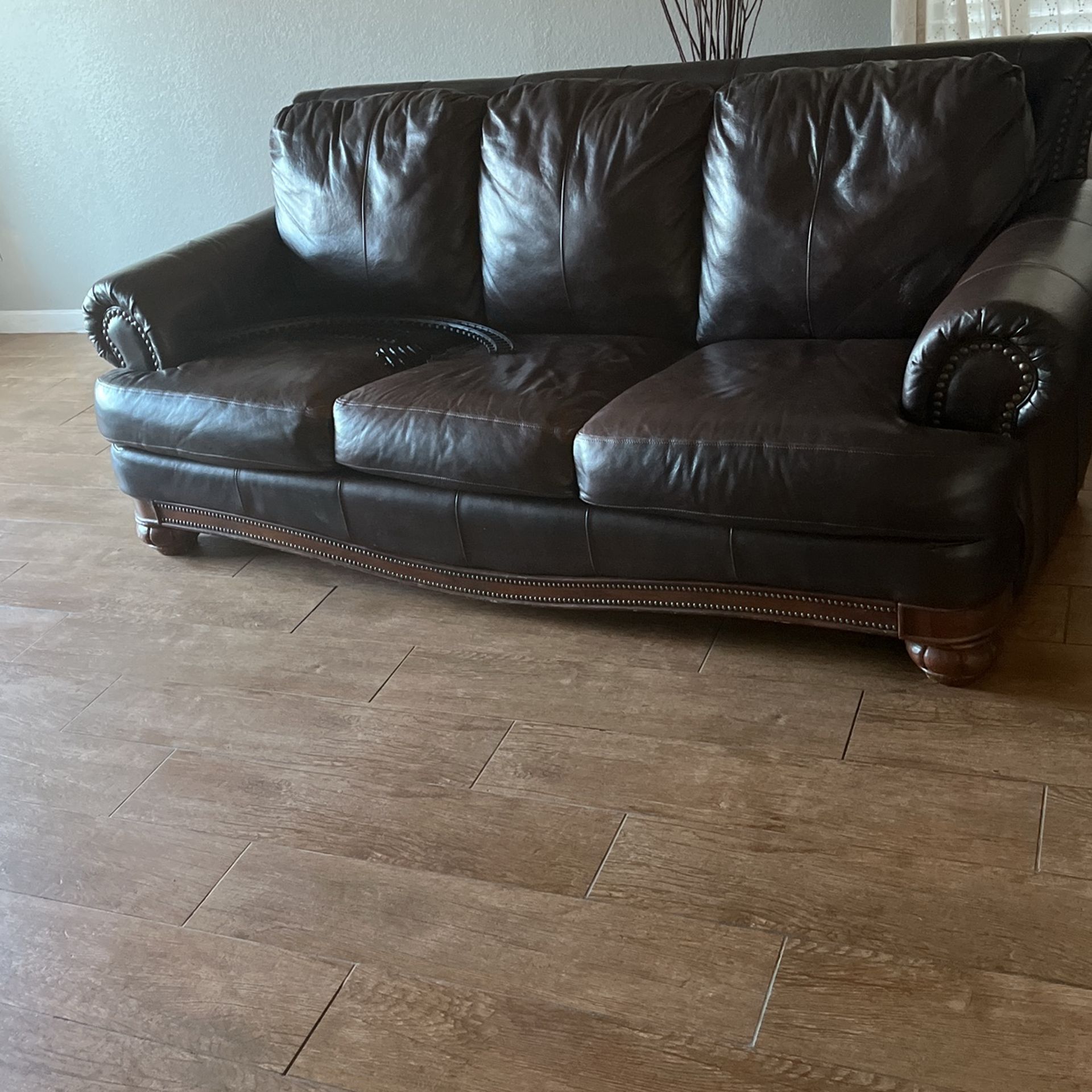 Leather couch