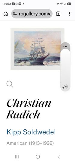 Christian Radich Print , hand signed by Kipp Soldwedel