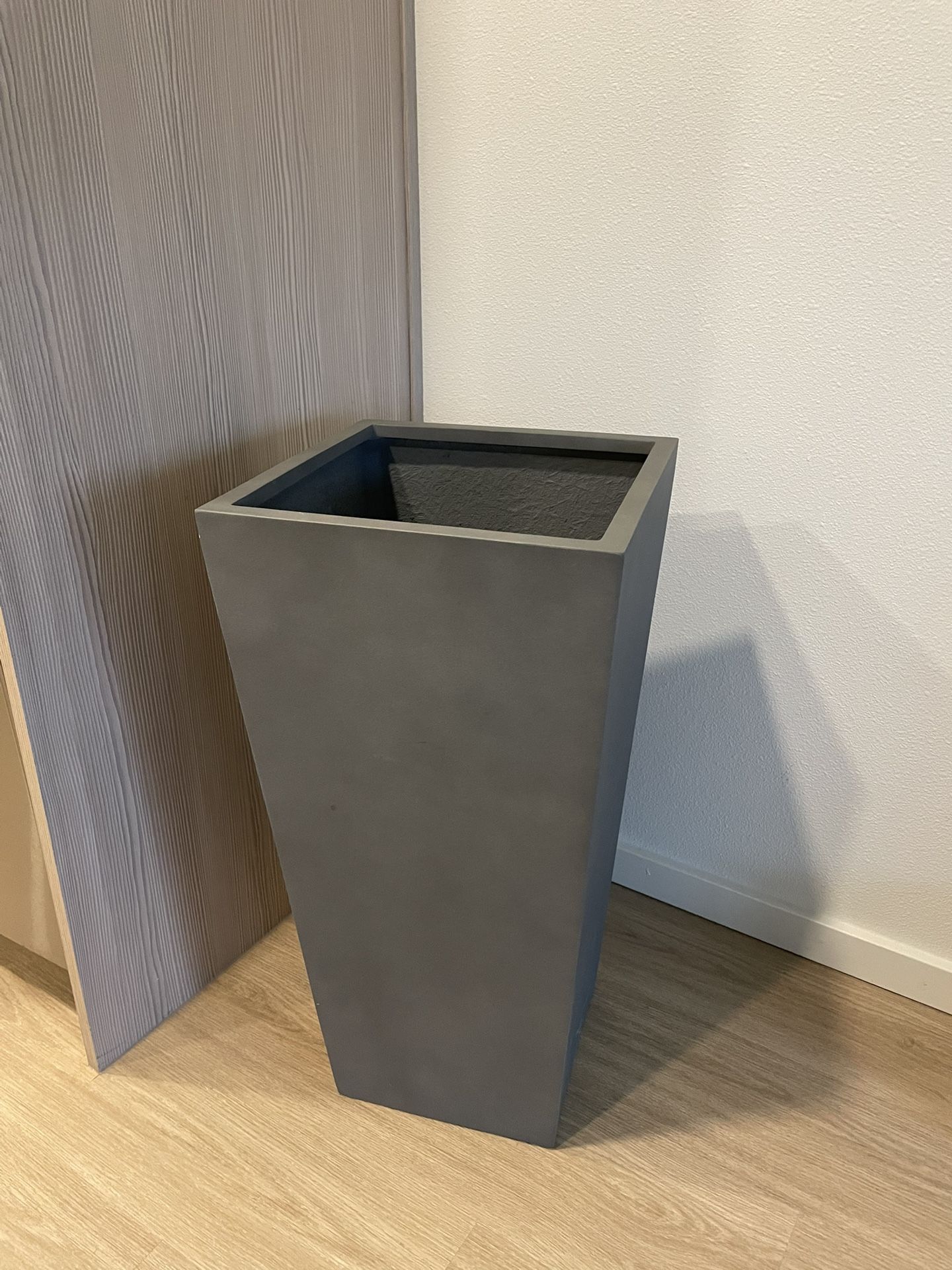 Rejuvenation Modern Fiberstone Tapered Planter