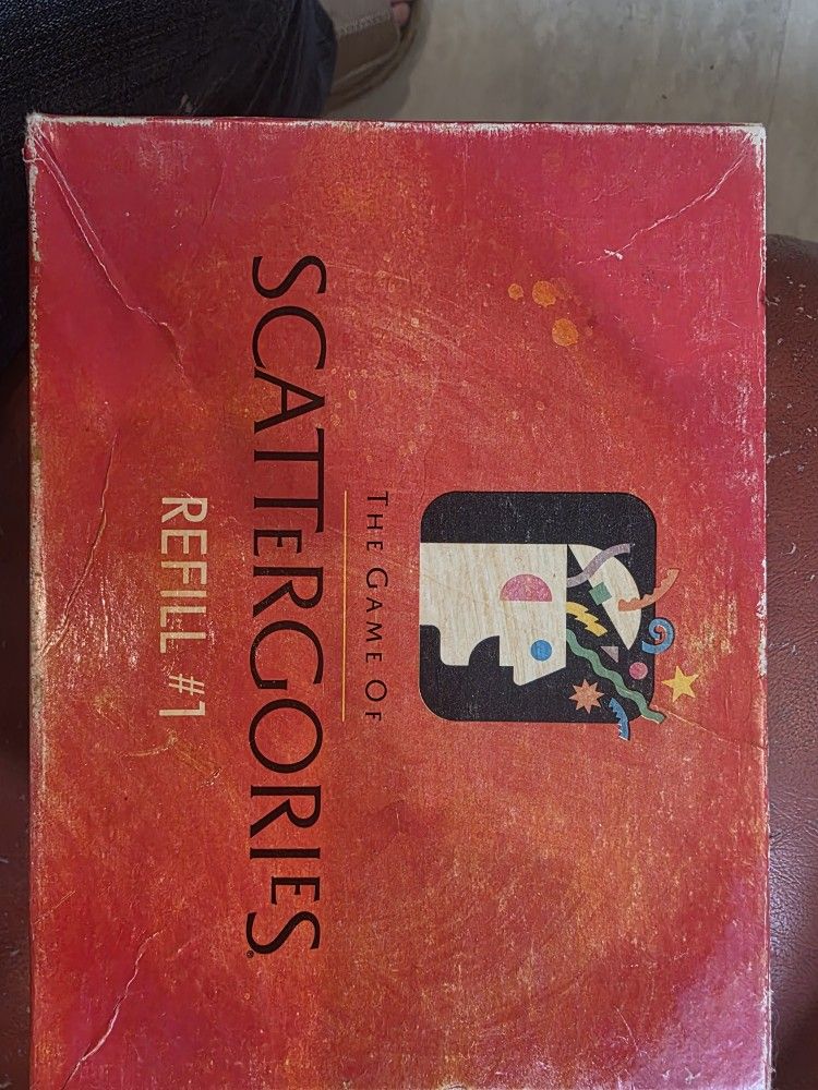 The Game of Scattergories refill pack.