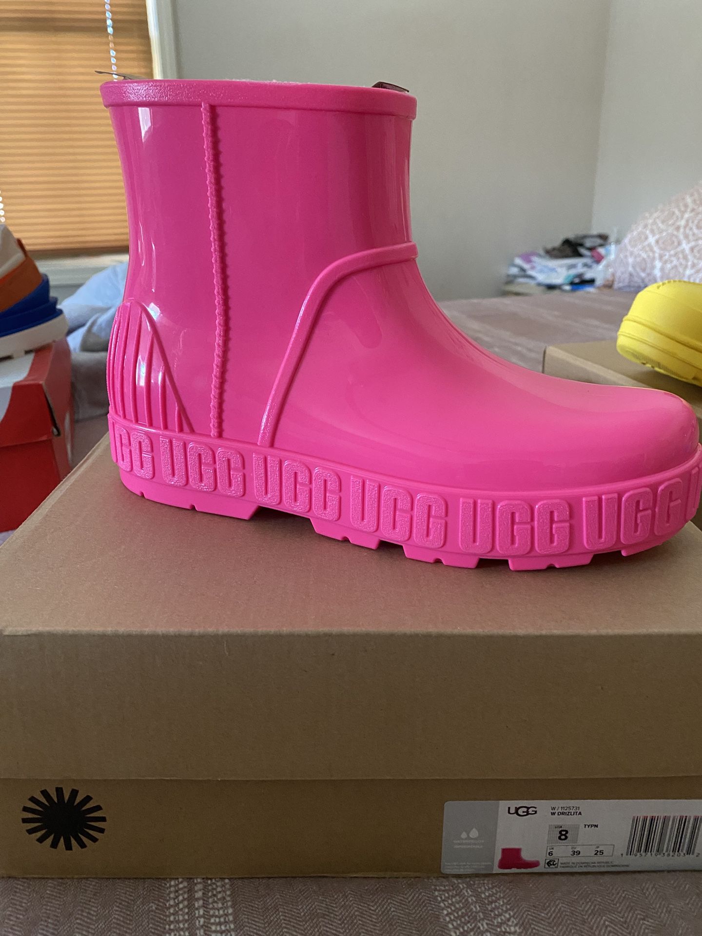 Uggs Rain Boots (hot Pink) Size 8