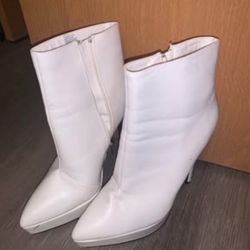 White Heels Size 8