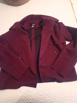 Kut from the Kloth Burgundy Suede Blazer