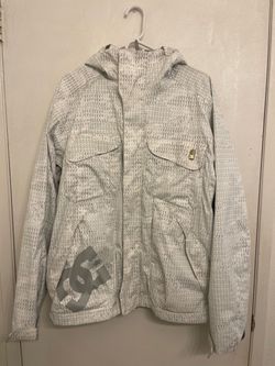 DC Snow board jacket Exotex 5000 Ski White Dollar sign Small