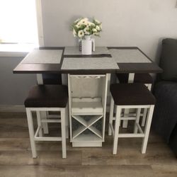 Counter Height Dining Table Set
