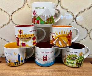 New Starbucks Mugs You Are Here - Set of 6
