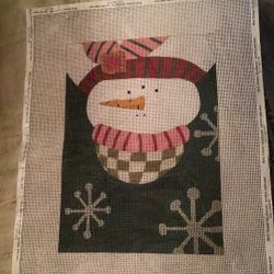 Needlepoint Large Snowman Canvas