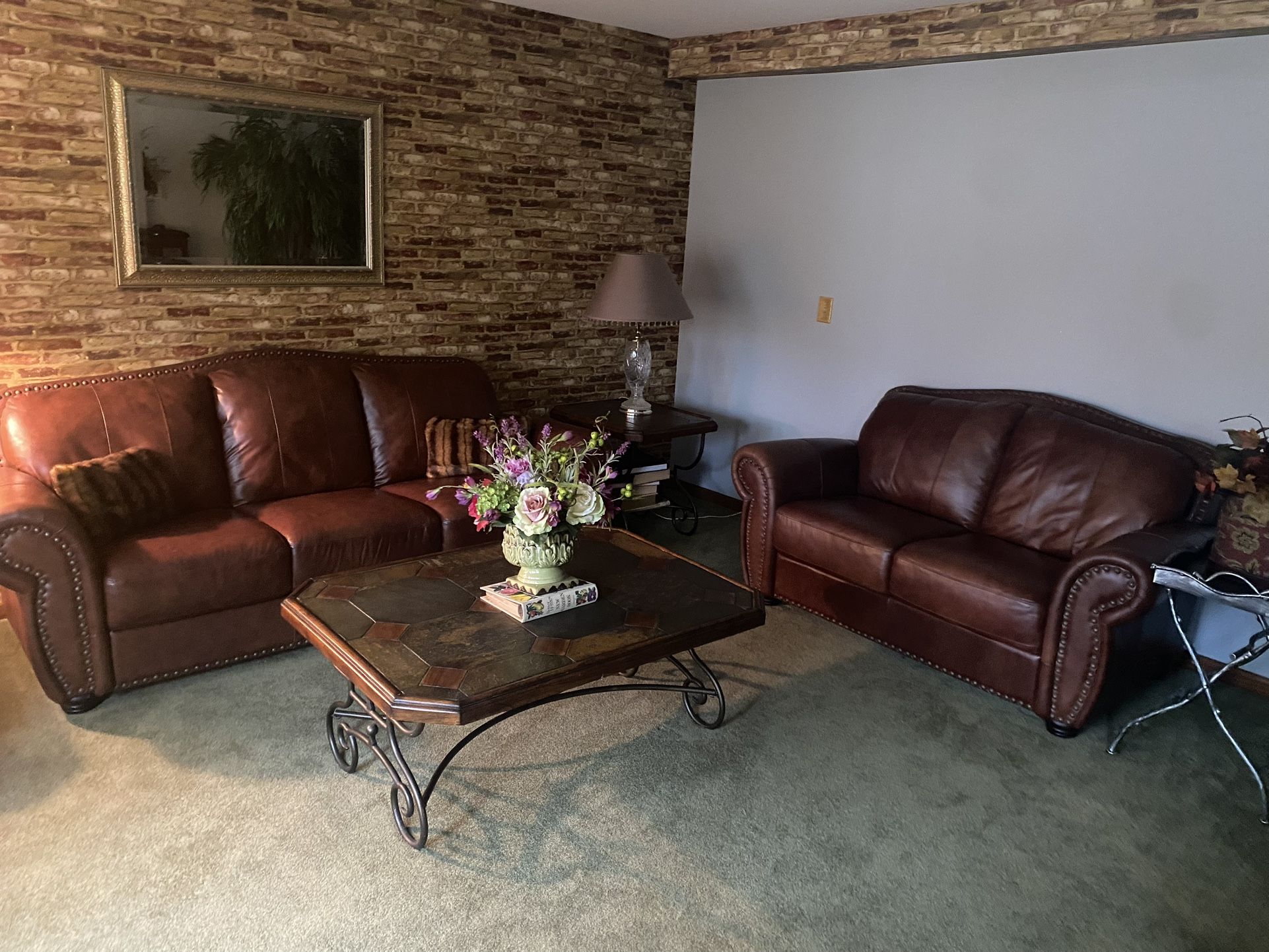 Leather Couch And Loveseat