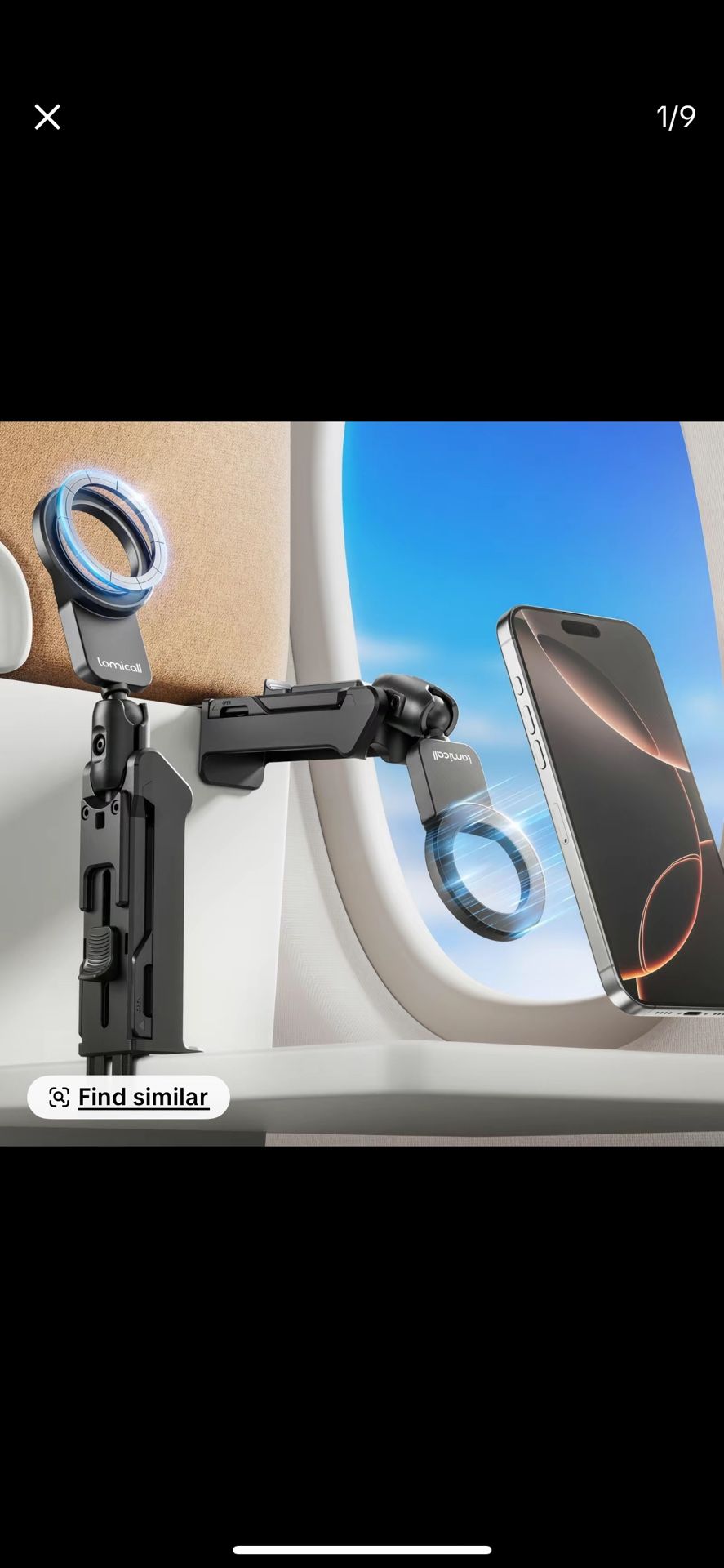 Magnetic Travel Phone Holder - Strong MagSafe Mount for iPhone 16/15/14 Pro Max - Only 2 Left!